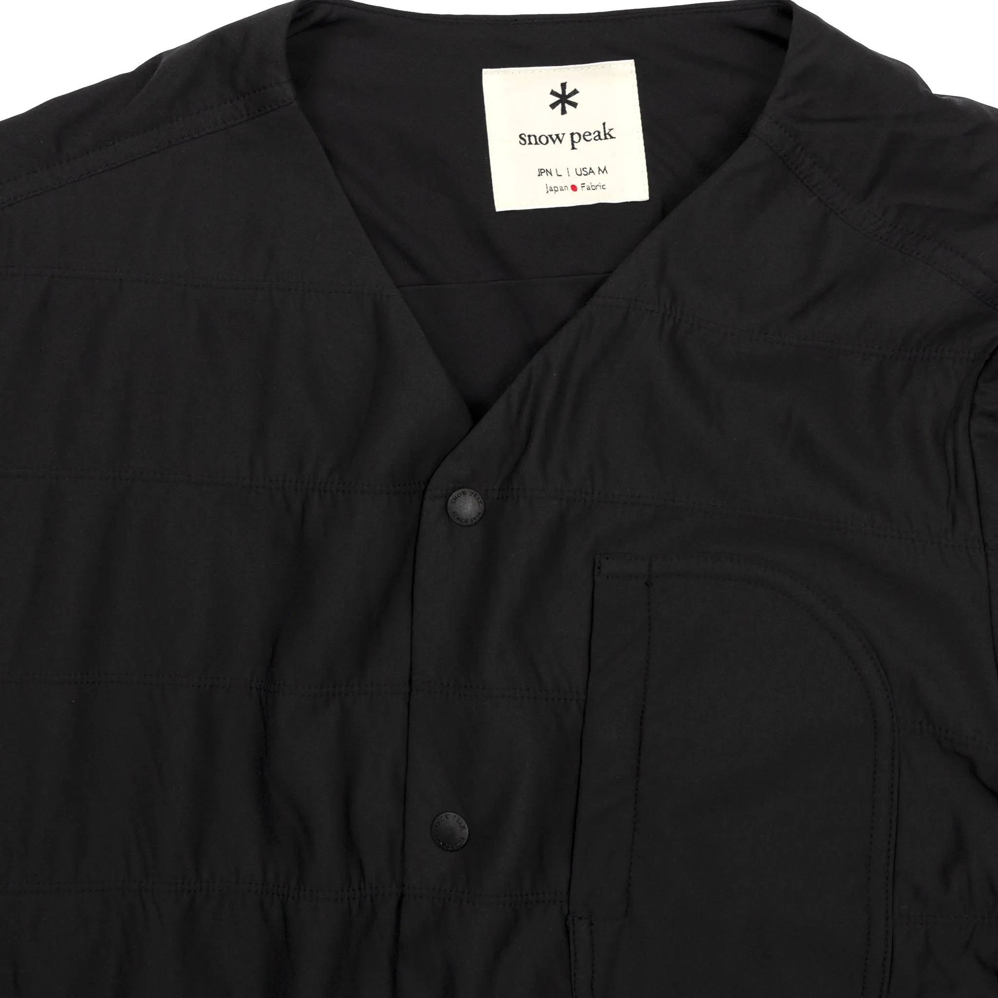 Flexible Insulated Cardigan - Black