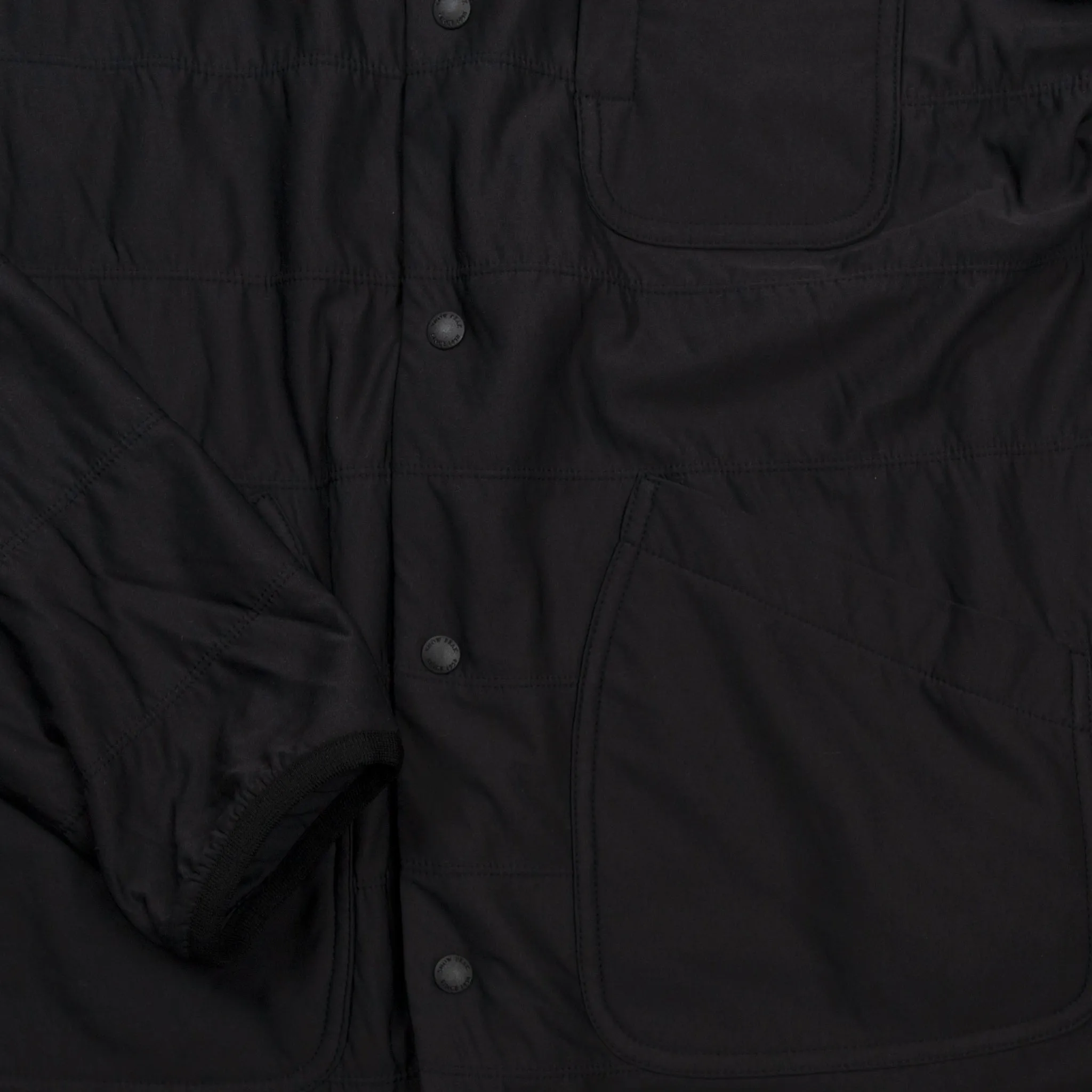 Flexible Insulated Cardigan - Black