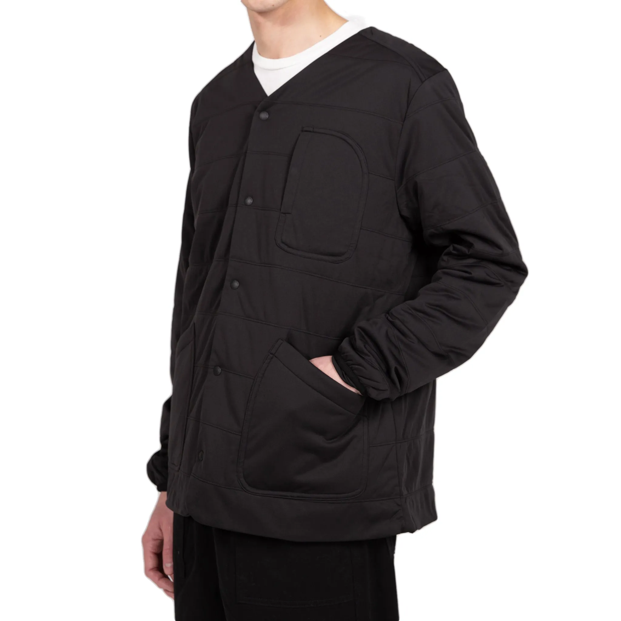 Flexible Insulated Cardigan - Black
