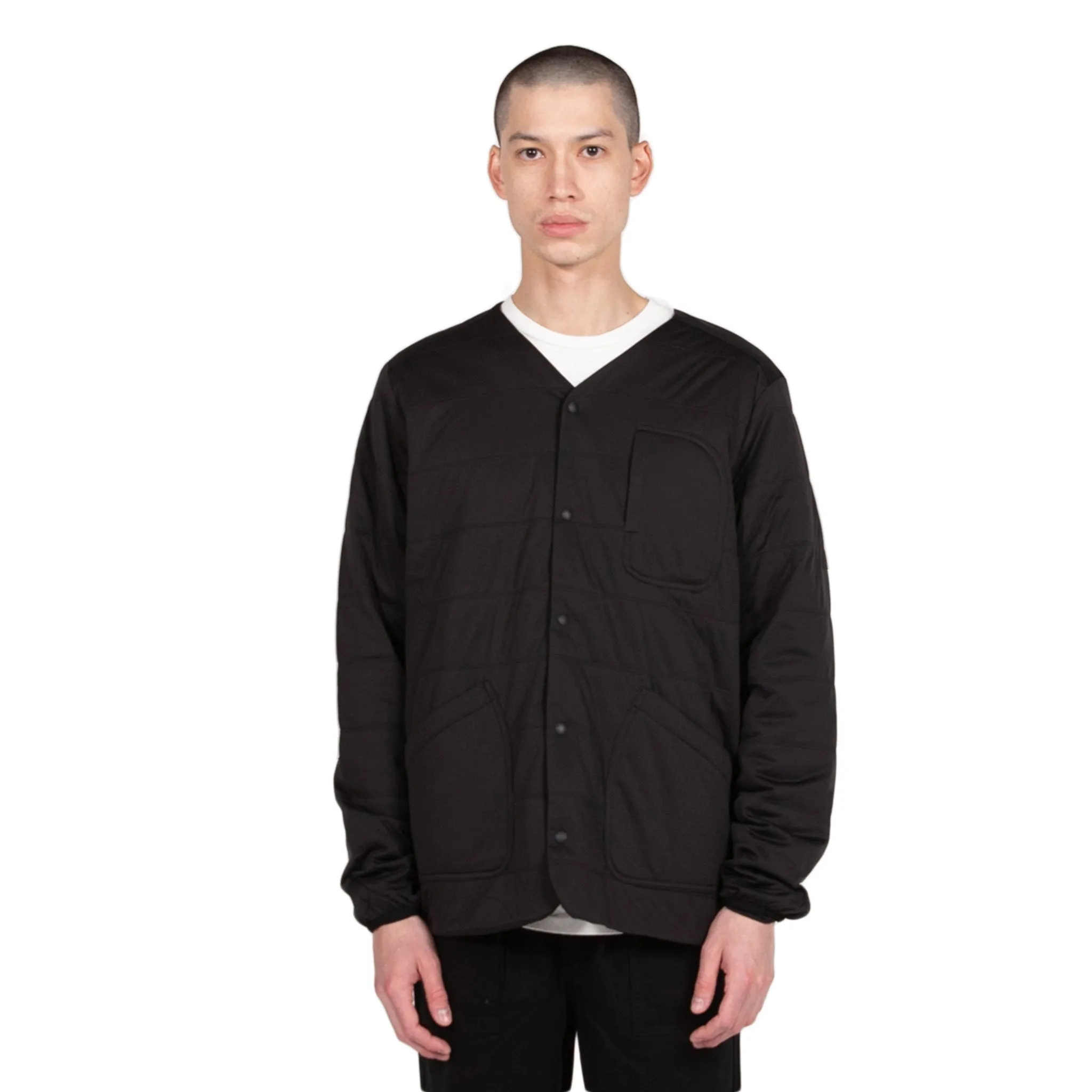 Flexible Insulated Cardigan - Black