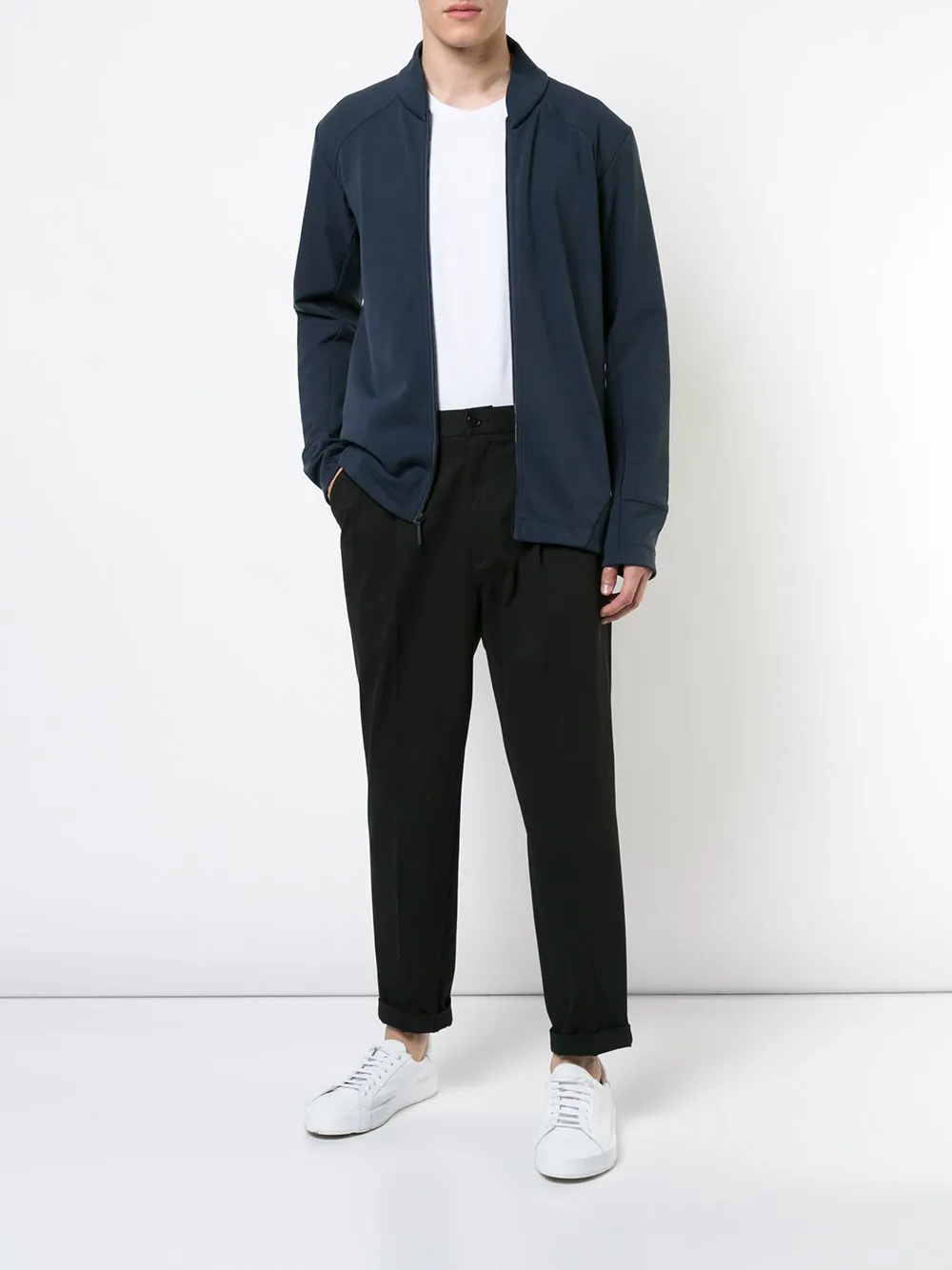 Graph Cardigan Navy