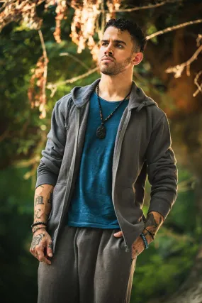 Hemp Hoodie - Organic Cotton and Hemp Fleece Zip Sweatshirt