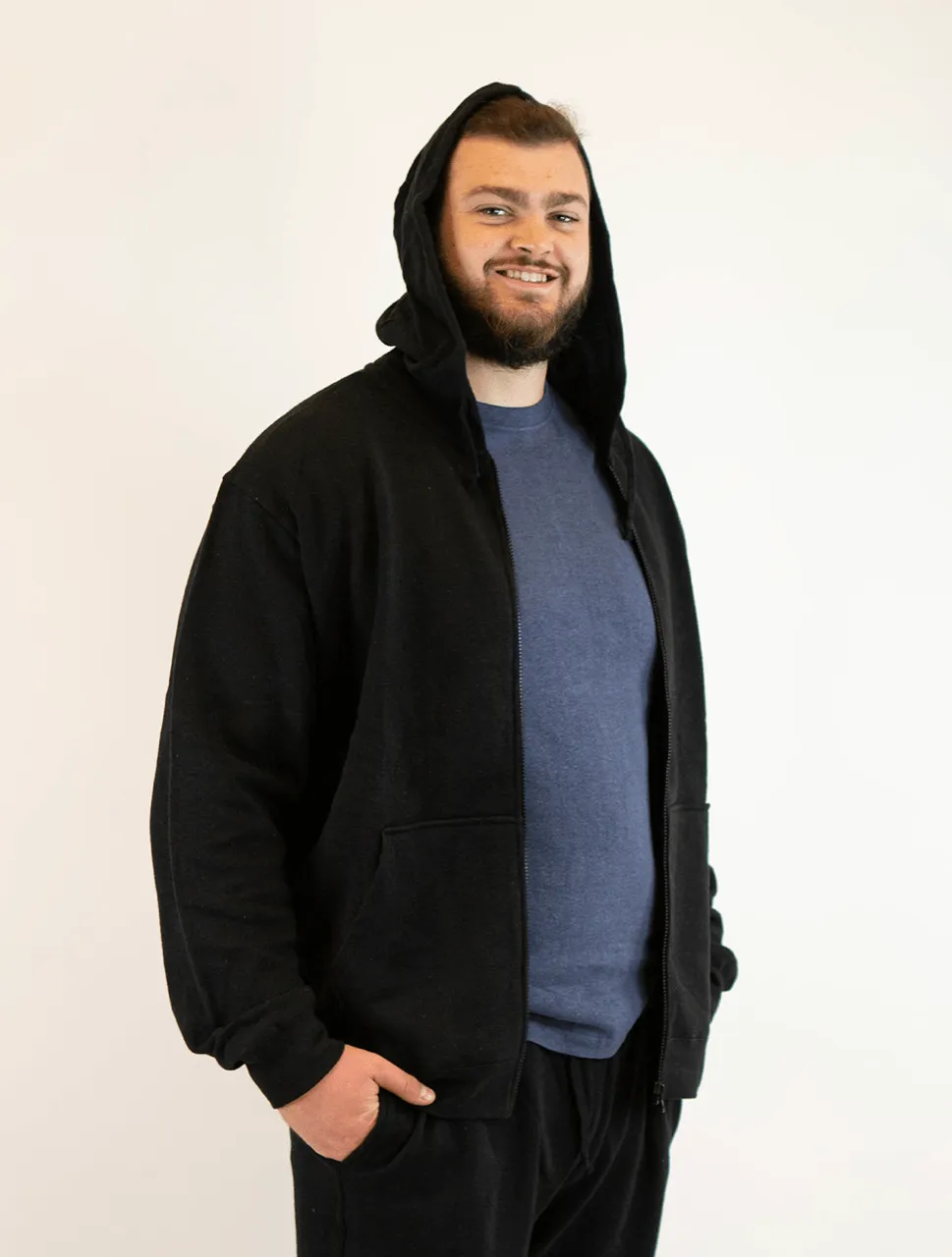 Hemp Hoodie - Organic Cotton and Hemp Fleece Zip Sweatshirt
