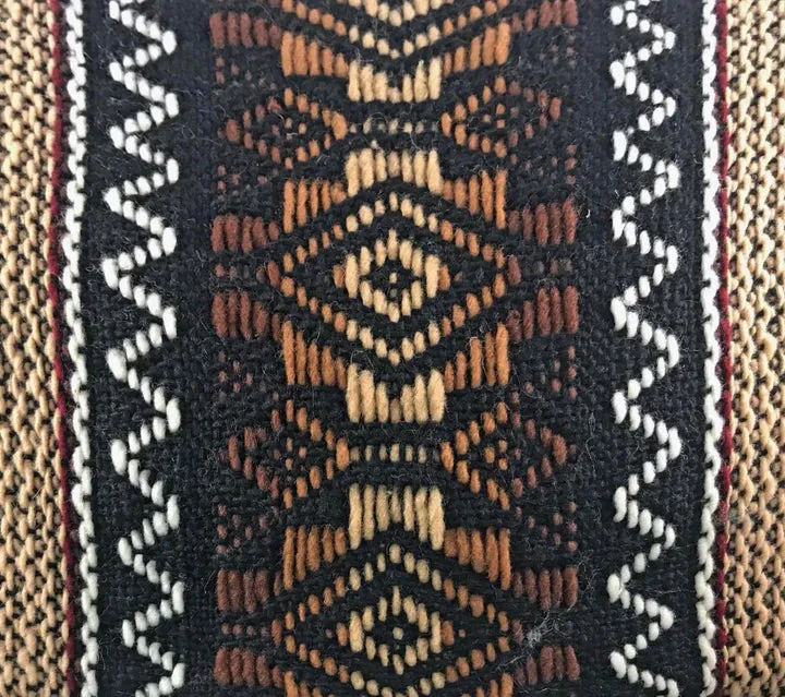 Khaki and Lilac LLAMA Poncho