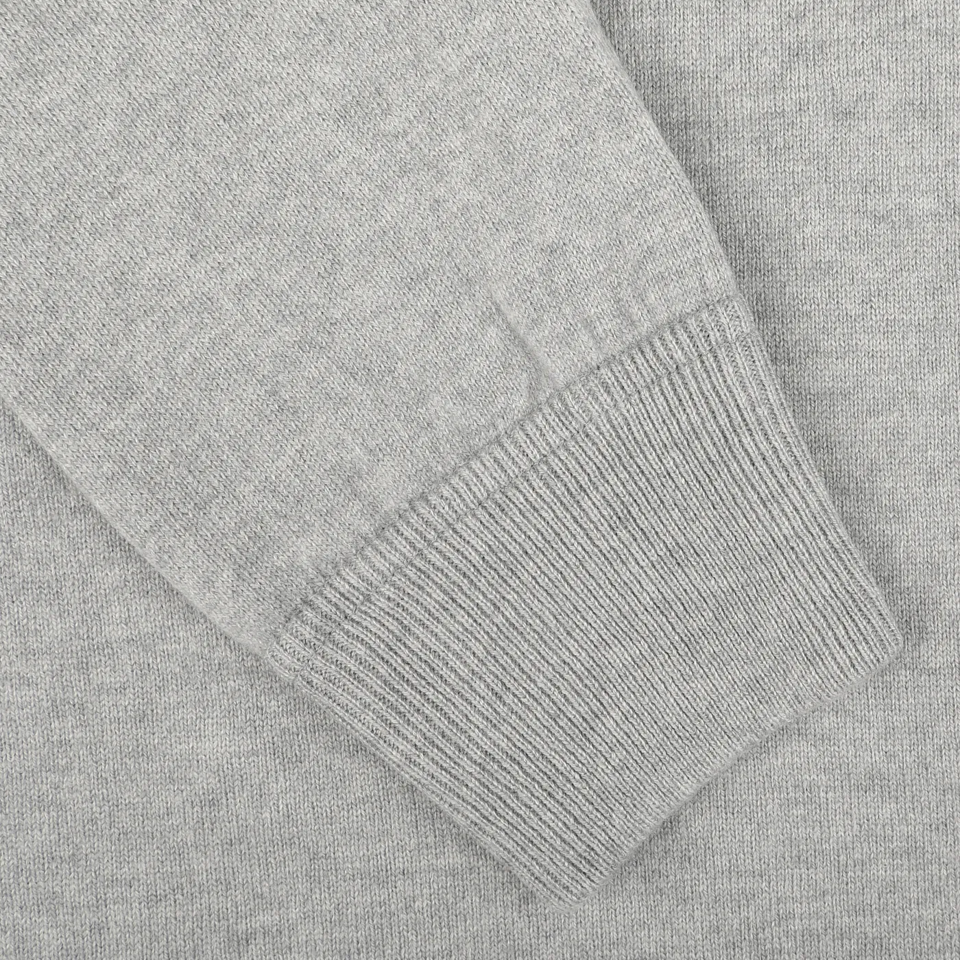 Light Grey Wool Cashmere College Sweater