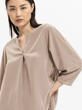 Luisa Cerano T Biege Sand Tunic Blouse 268278 1687 0421