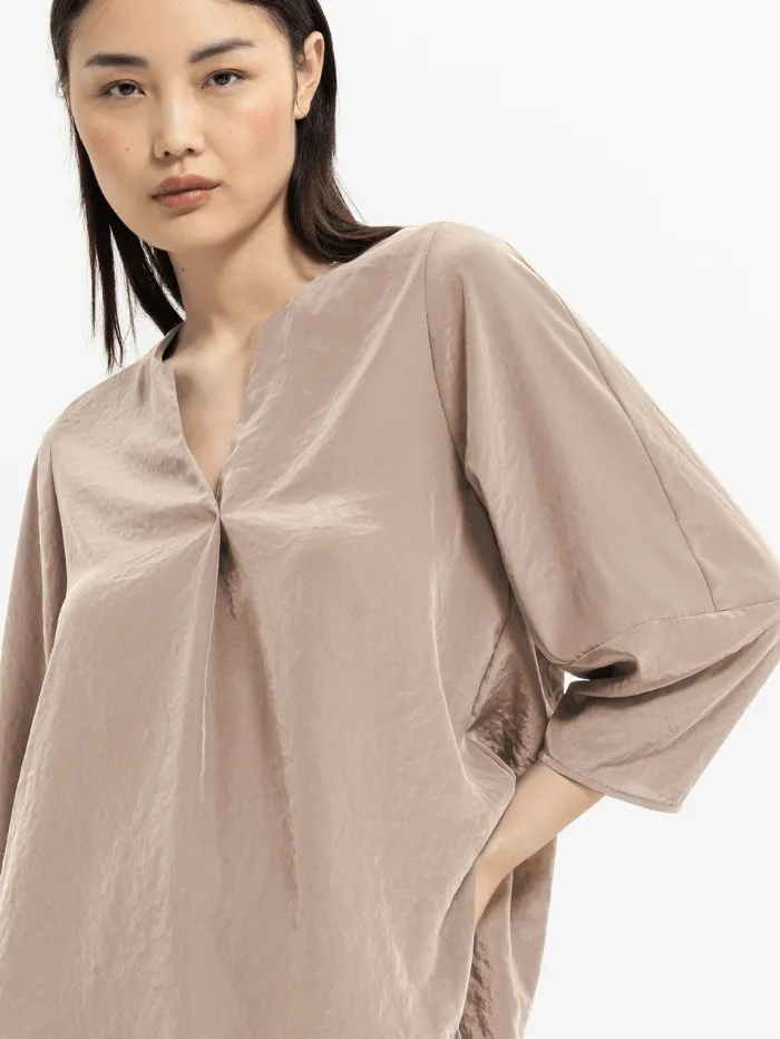 Luisa Cerano T Biege Sand Tunic Blouse 268278 1687 0421
