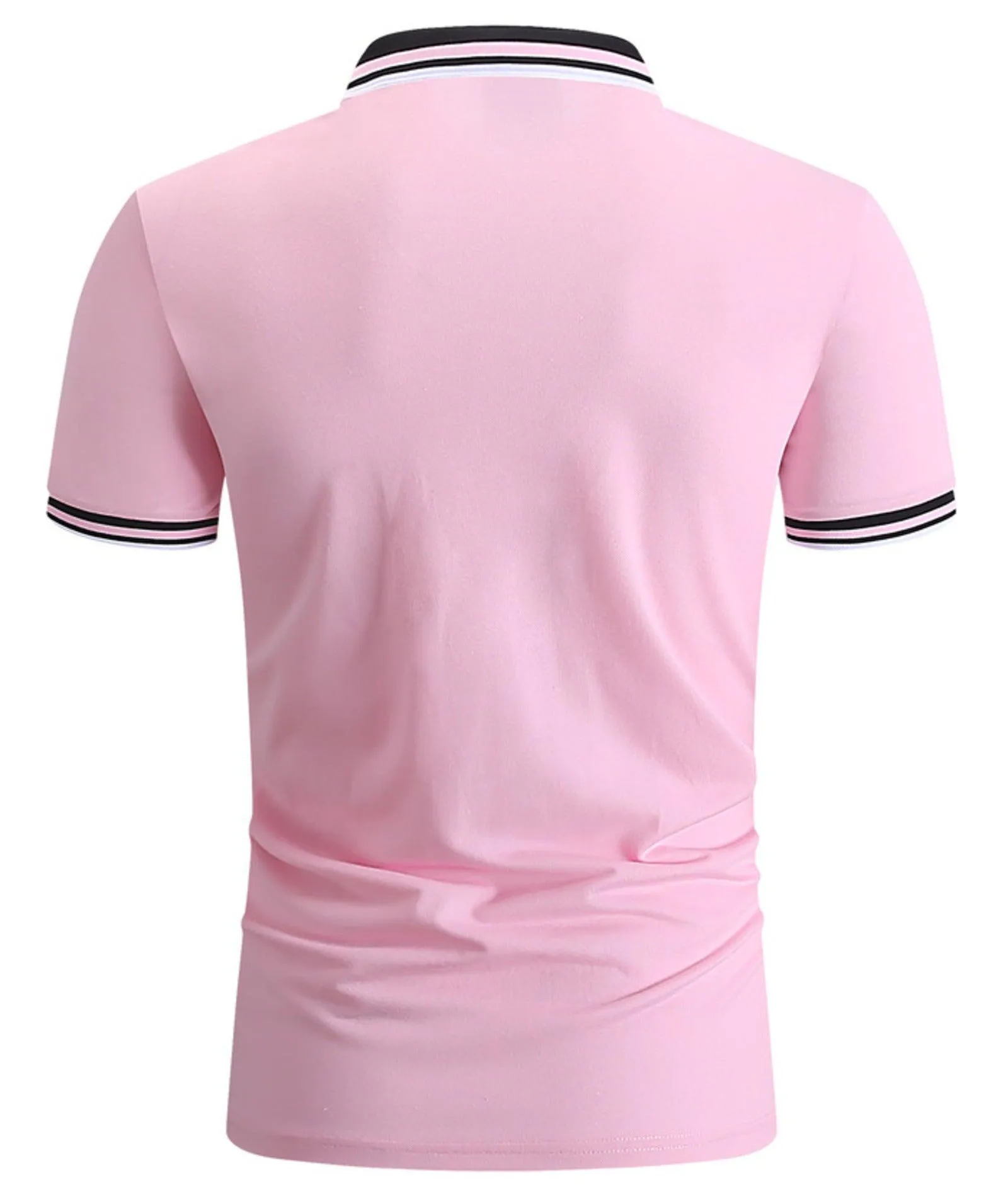 Men's Stand Collar Slim Fit Polo Shirt-ZPK007892