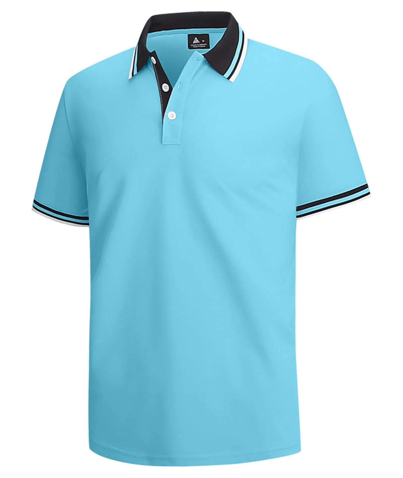 Men's Stand Collar Slim Fit Polo Shirt-ZPK007892