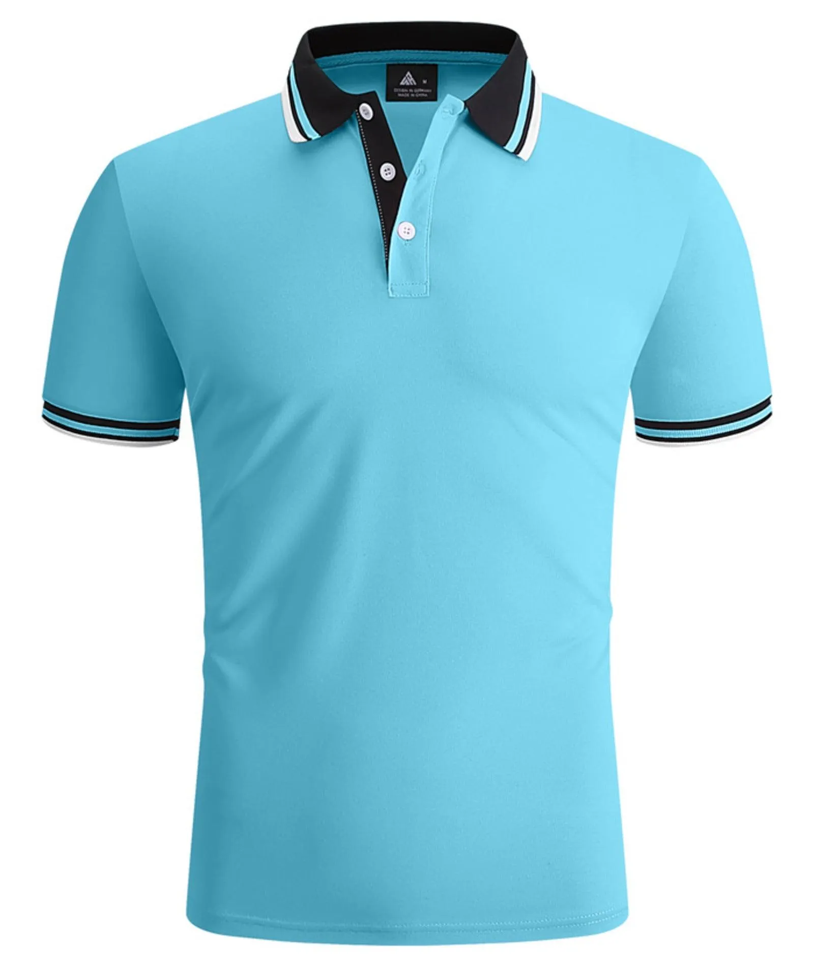 Men's Stand Collar Slim Fit Polo Shirt-ZPK007892