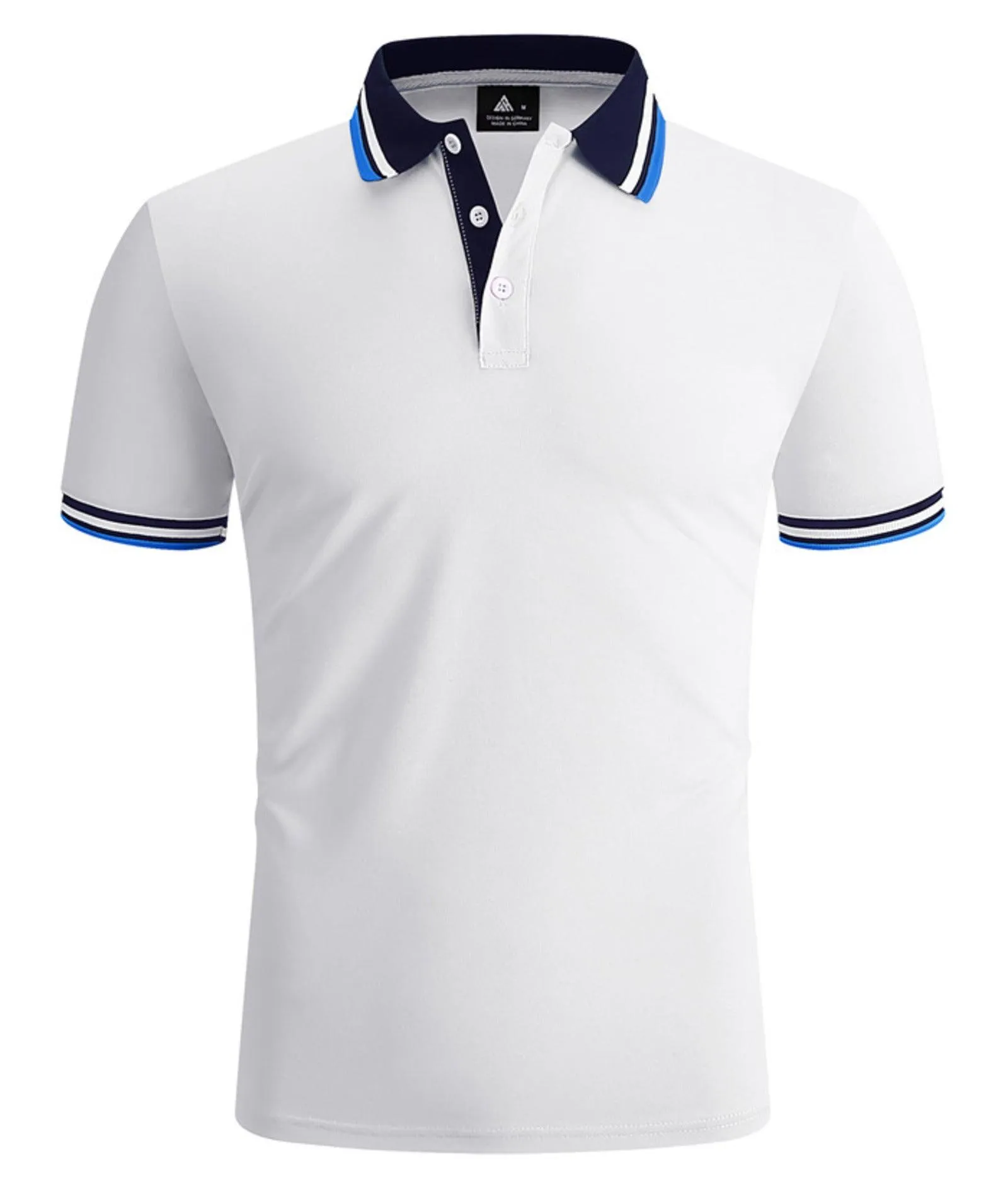 Men's Stand Collar Slim Fit Polo Shirt-ZPK007892
