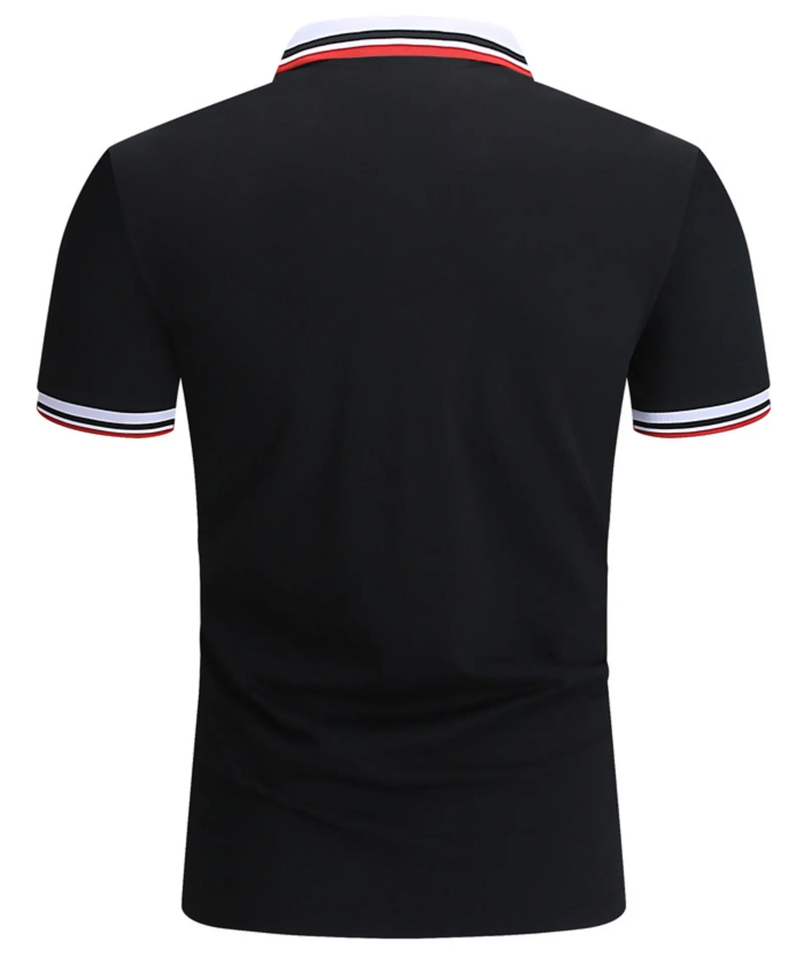 Men's Stand Collar Slim Fit Polo Shirt-ZPK007892