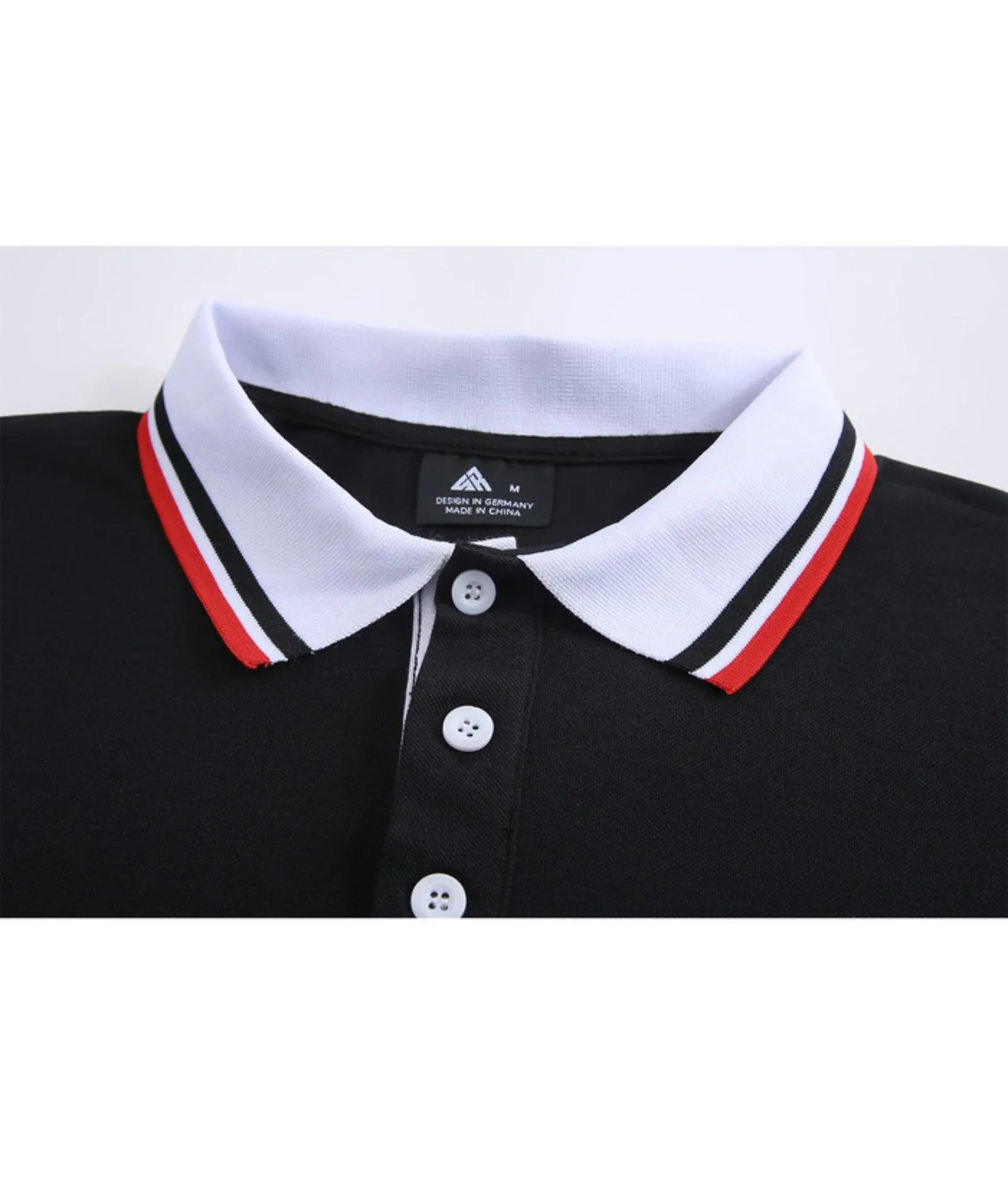 Men's Stand Collar Slim Fit Polo Shirt-ZPK007892