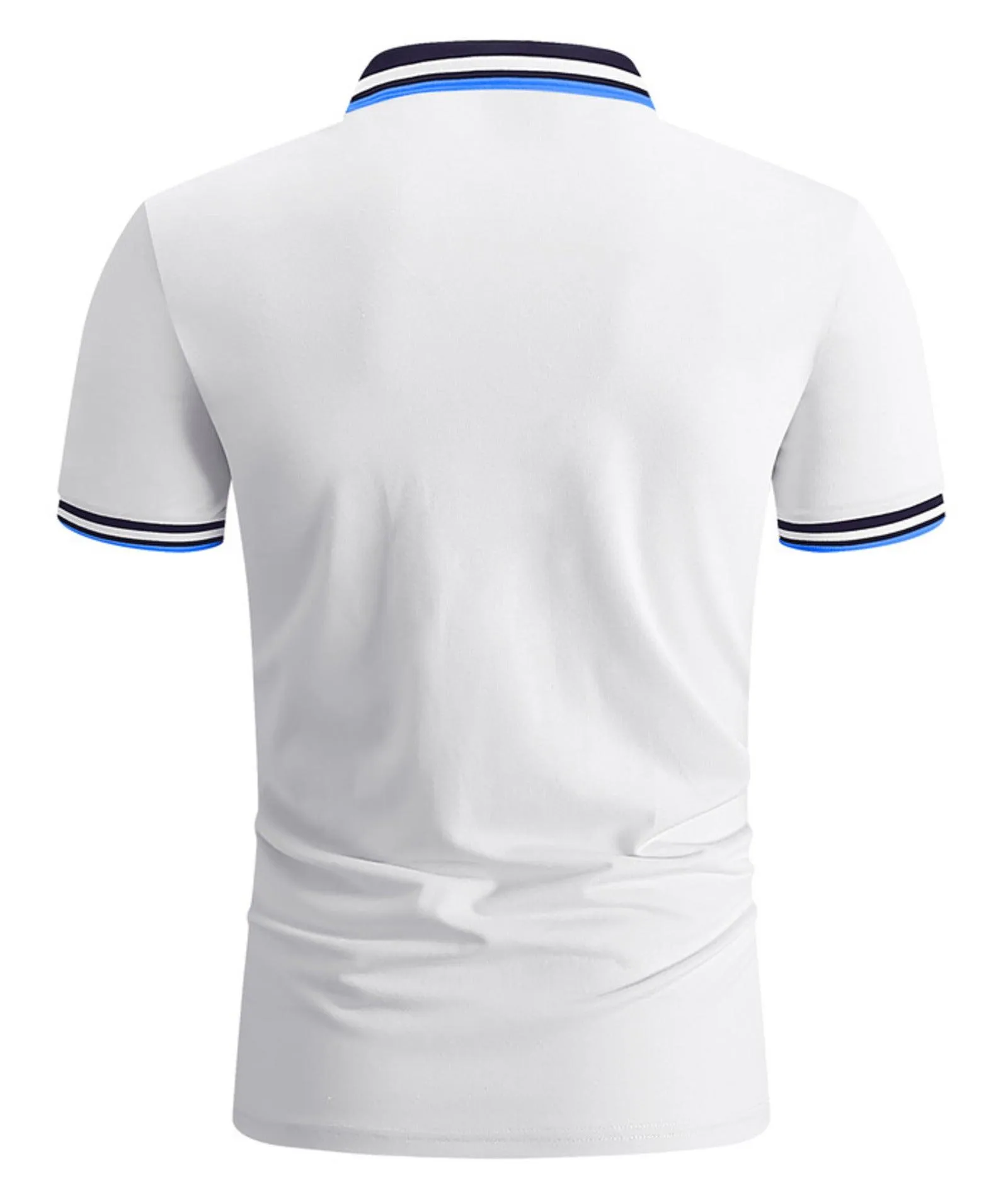 Men's Stand Collar Slim Fit Polo Shirt-ZPK007892