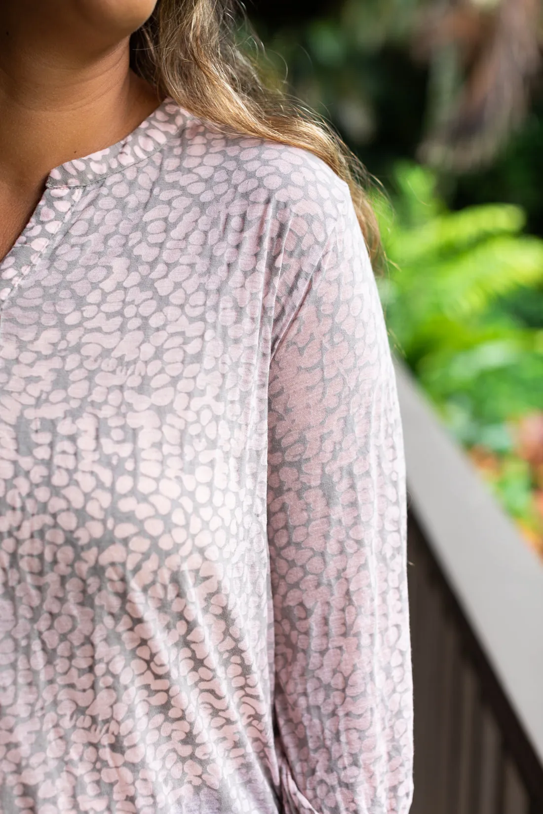 Moonlight Burnout Button Down Tunic