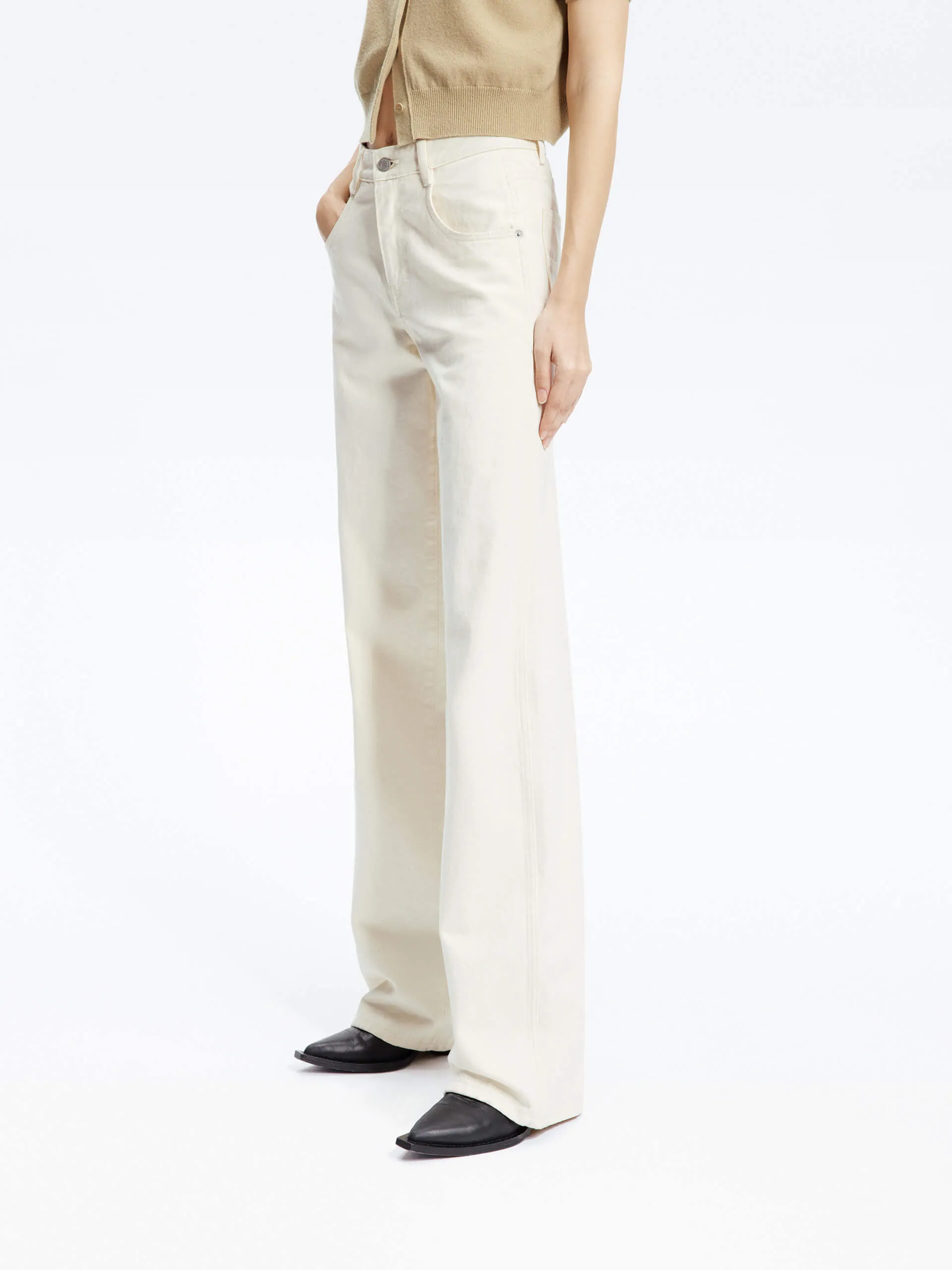 Multi pockets Straight Jeans