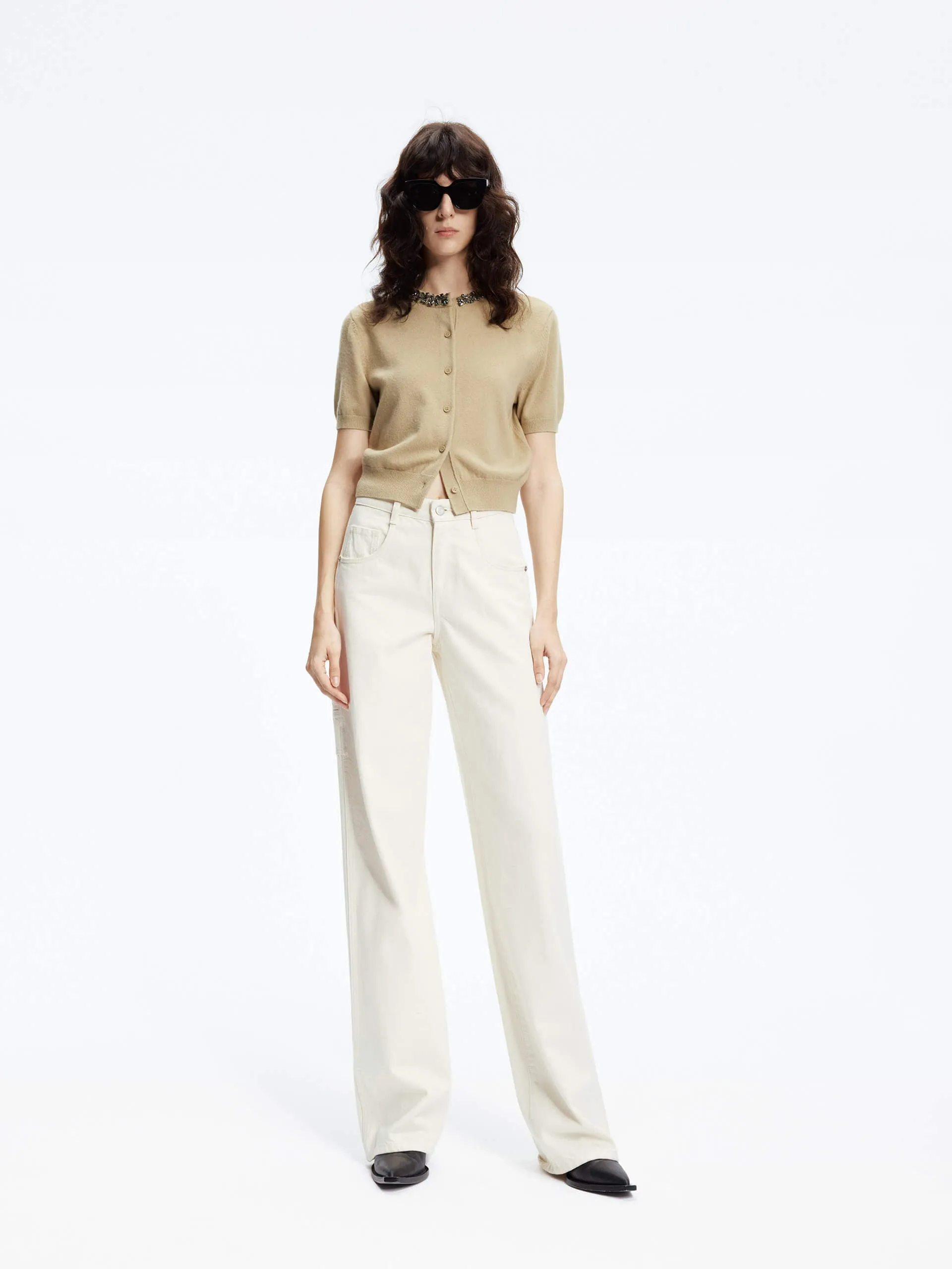 Multi pockets Straight Jeans