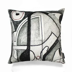 Renée Rossouw Lines Drought Velvet Scatter Cushion