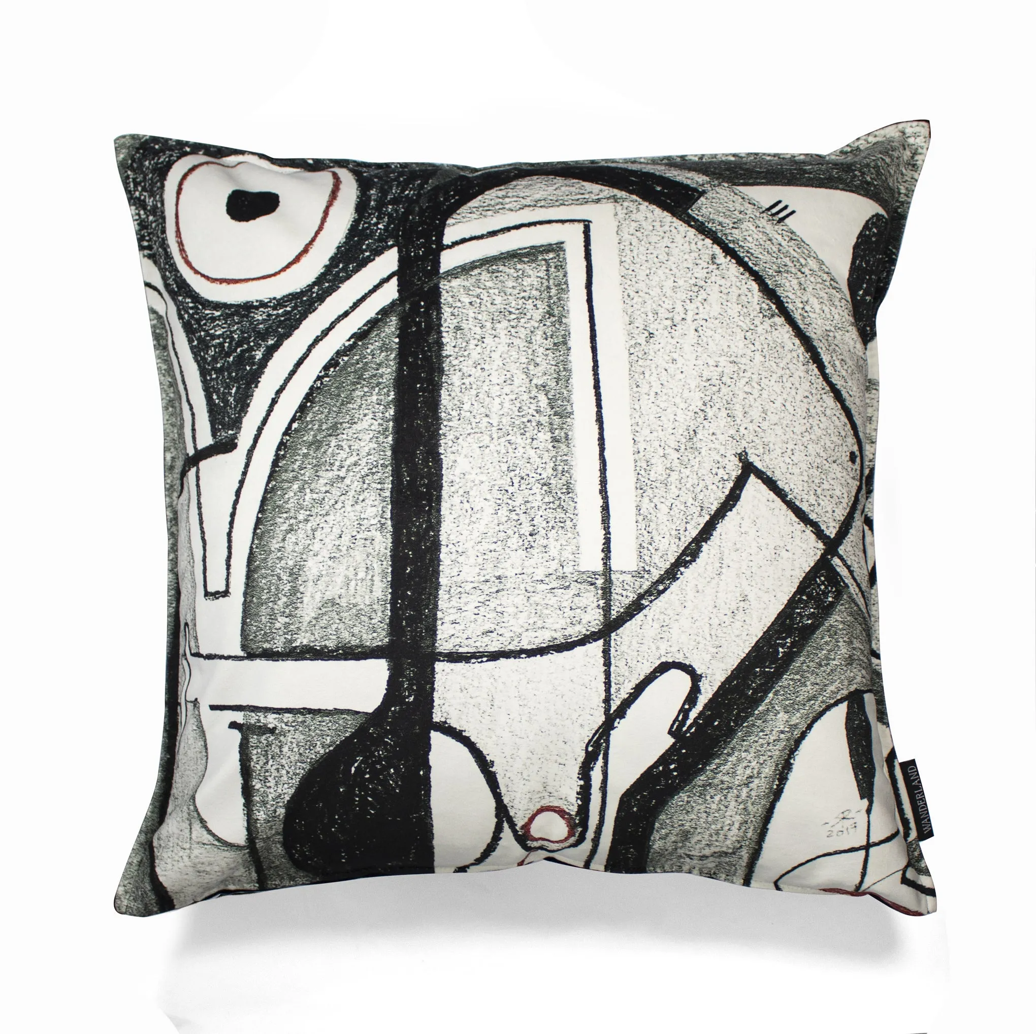 Renée Rossouw Lines Drought Velvet Scatter Cushion