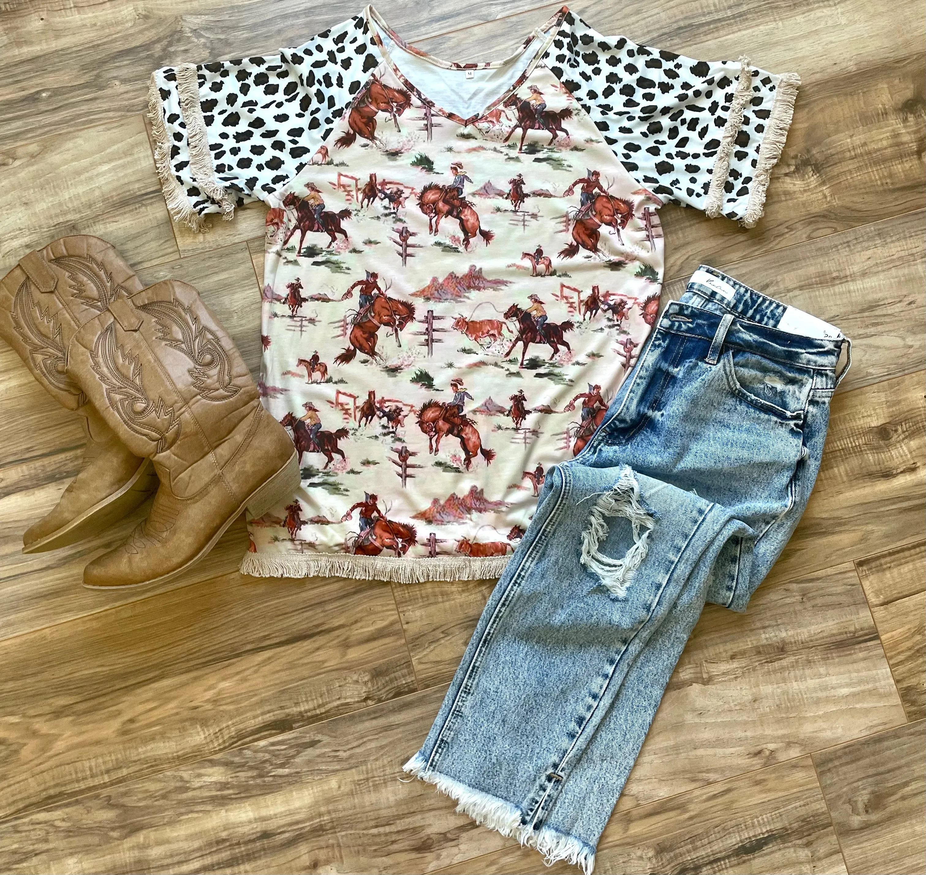 Rodeo Dreams Fringe Top