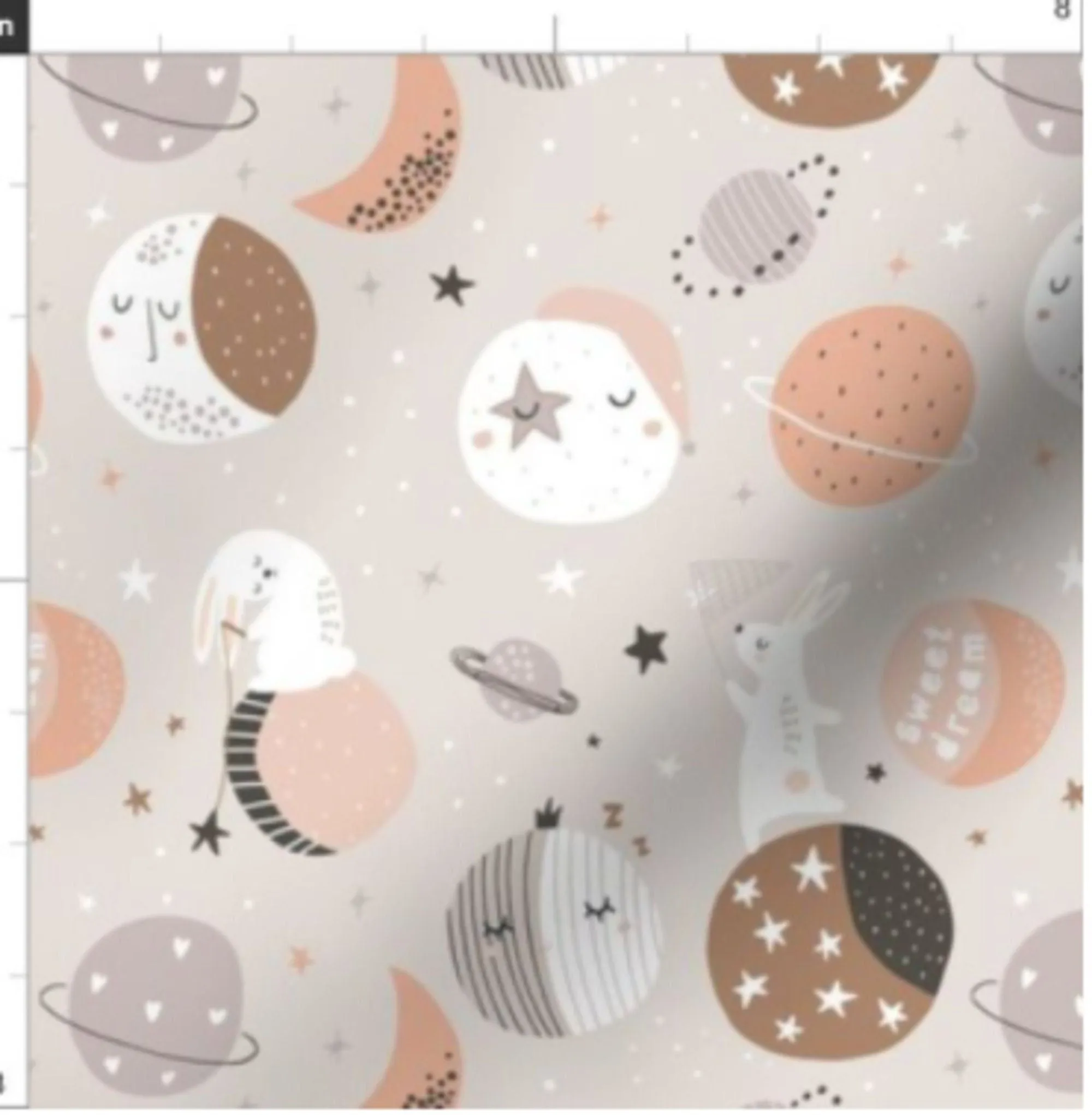 Space Baby Swaddle Set - Outer Space Themed Blanket  HeadbandHat - Sleeping Rabbits or Cute Planets Designs