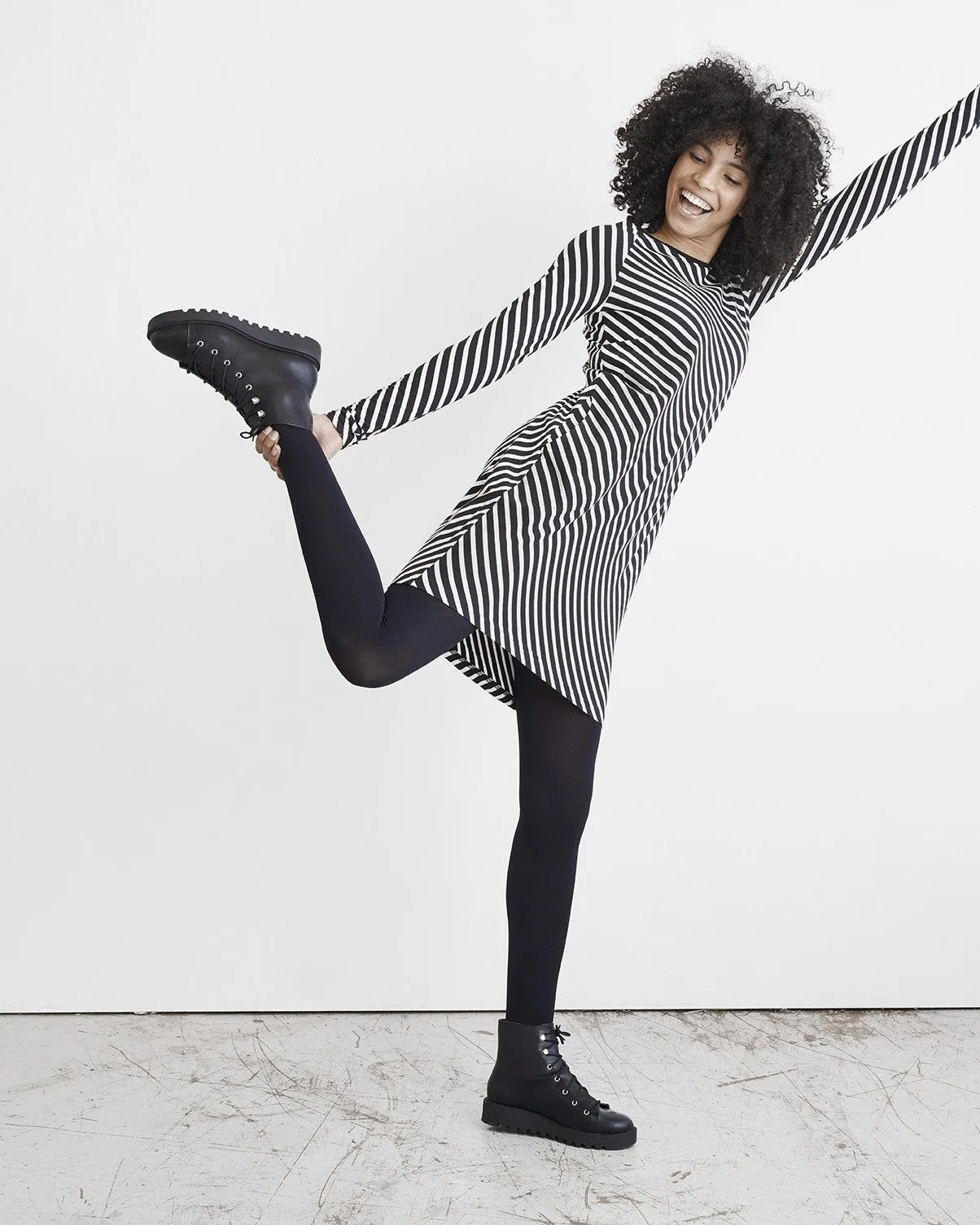Stripe Tunic Black/Sand