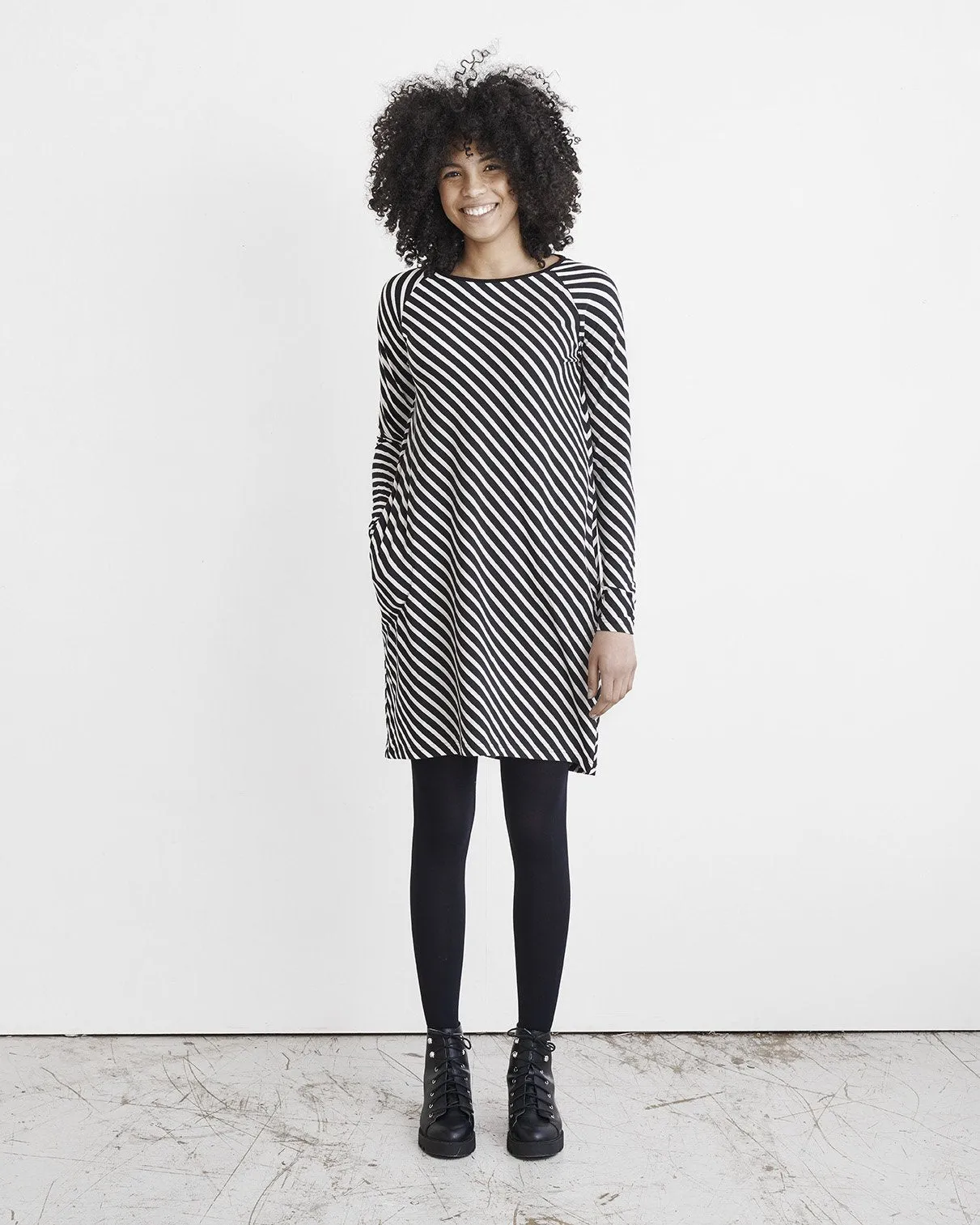 Stripe Tunic Black/Sand