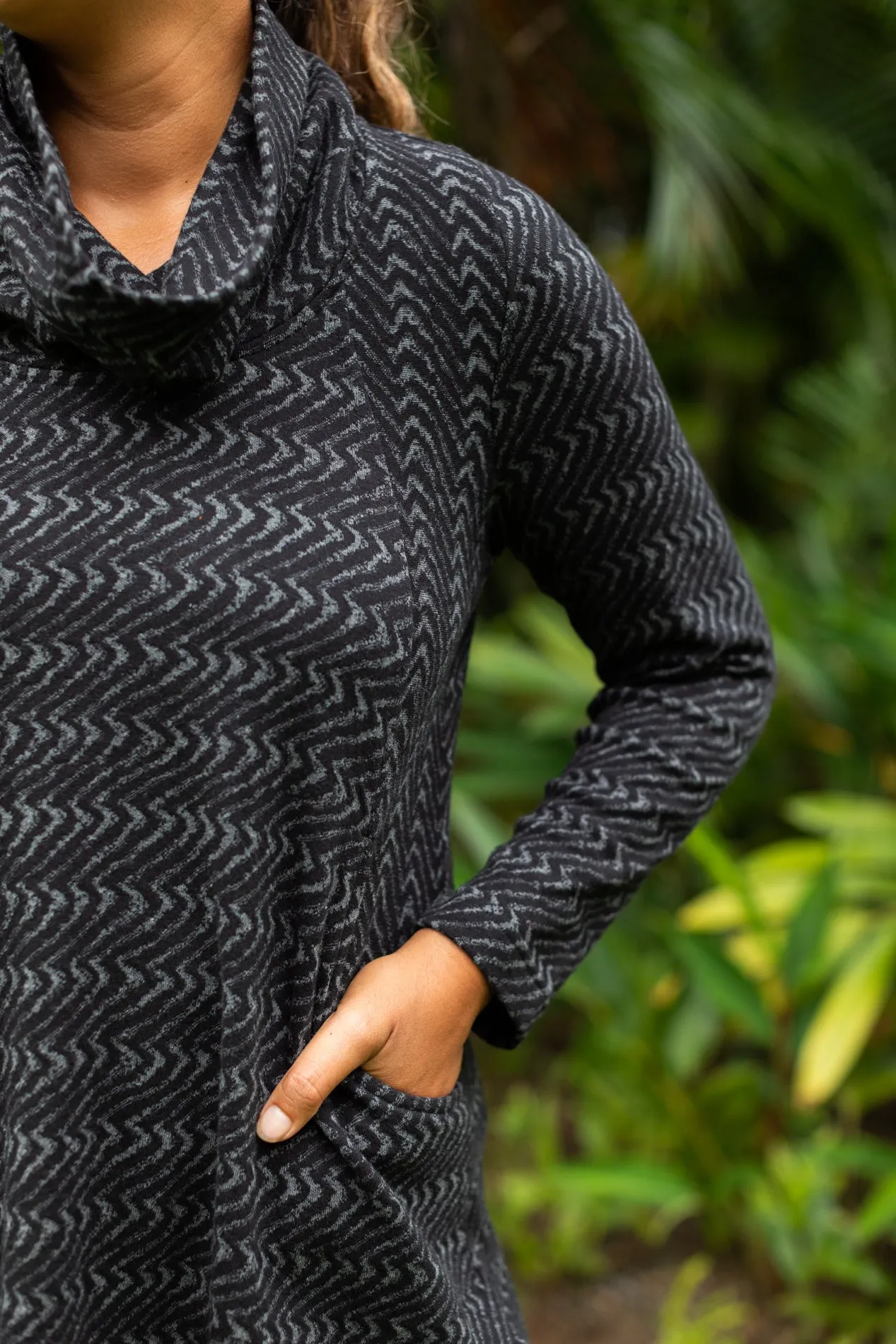 Wave Stripe Weave Tunic