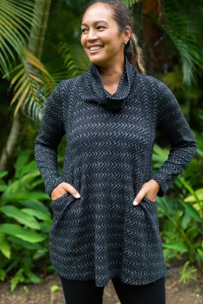 Wave Stripe Weave Tunic