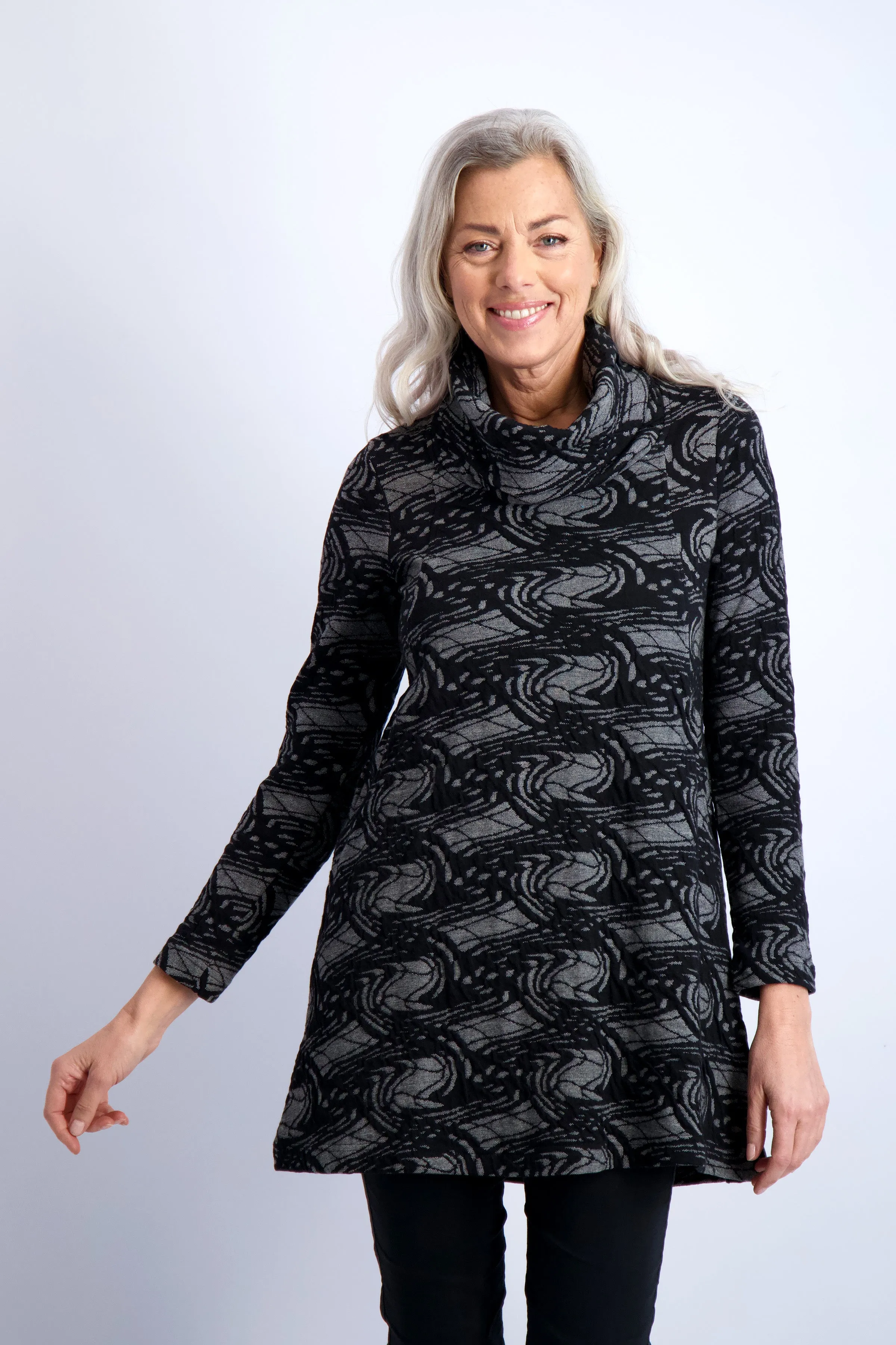 Web Weave Cowl Tunic