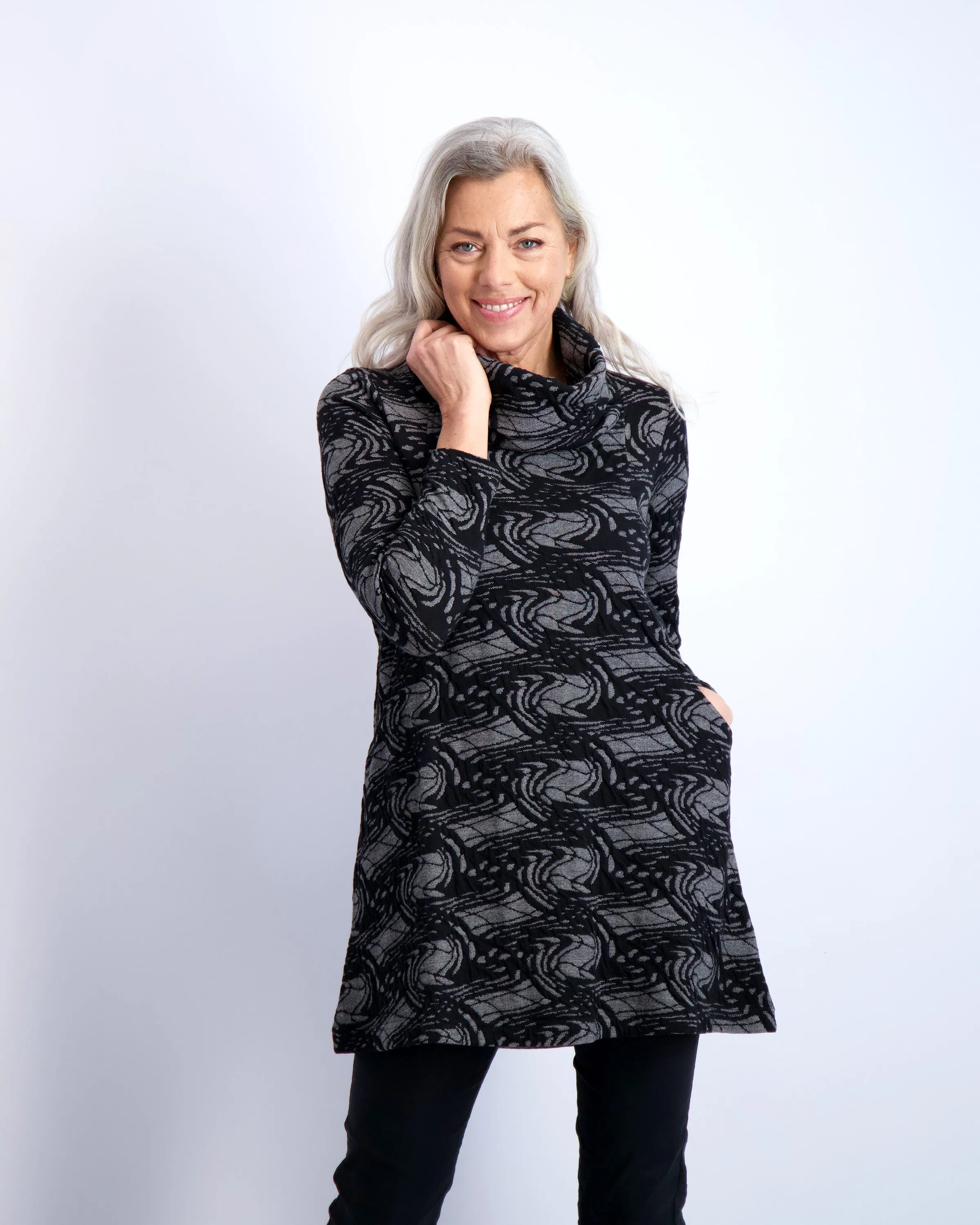 Web Weave Cowl Tunic