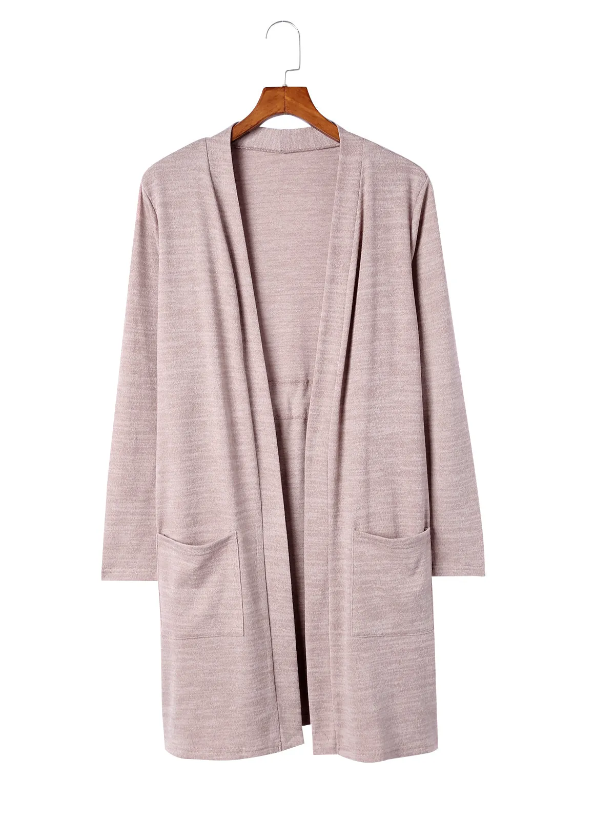 Women's Tunic Back Open Front Cardigan with Pockets