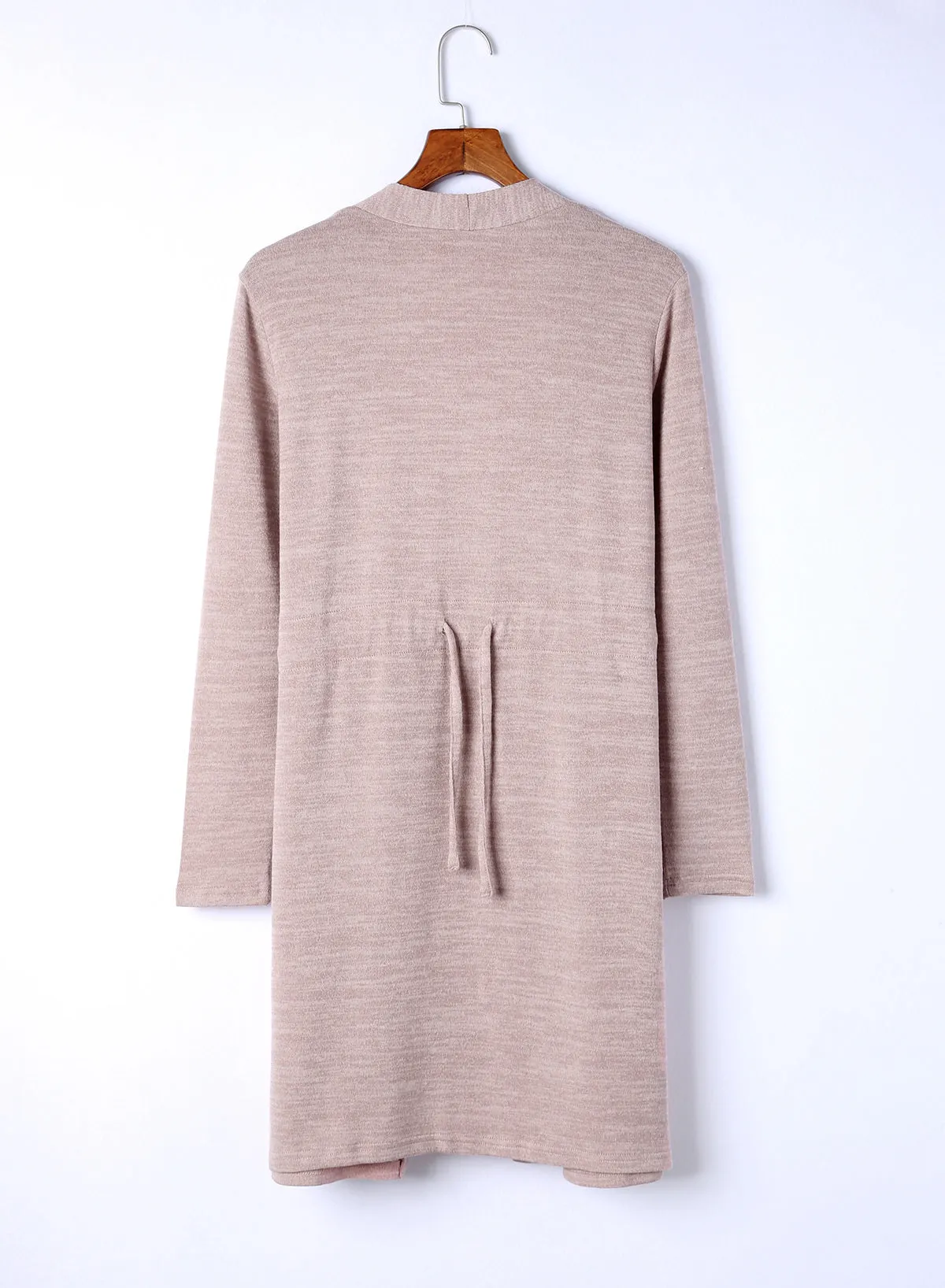 Women's Tunic Back Open Front Cardigan with Pockets