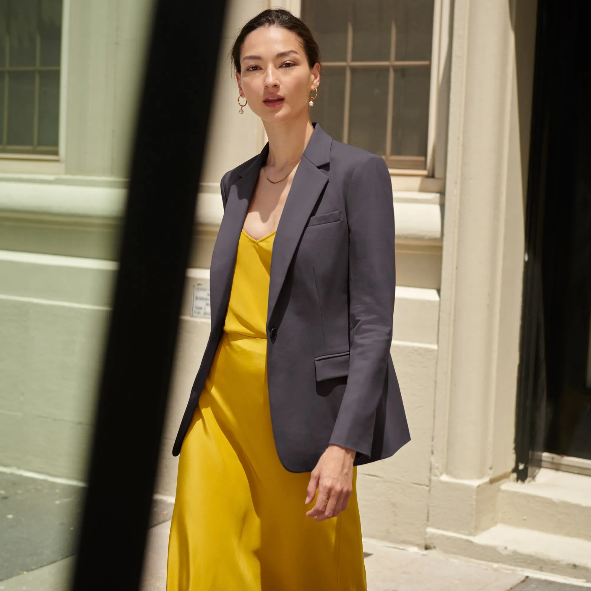 Yiyan Blazer - Wool Twill :: Haze