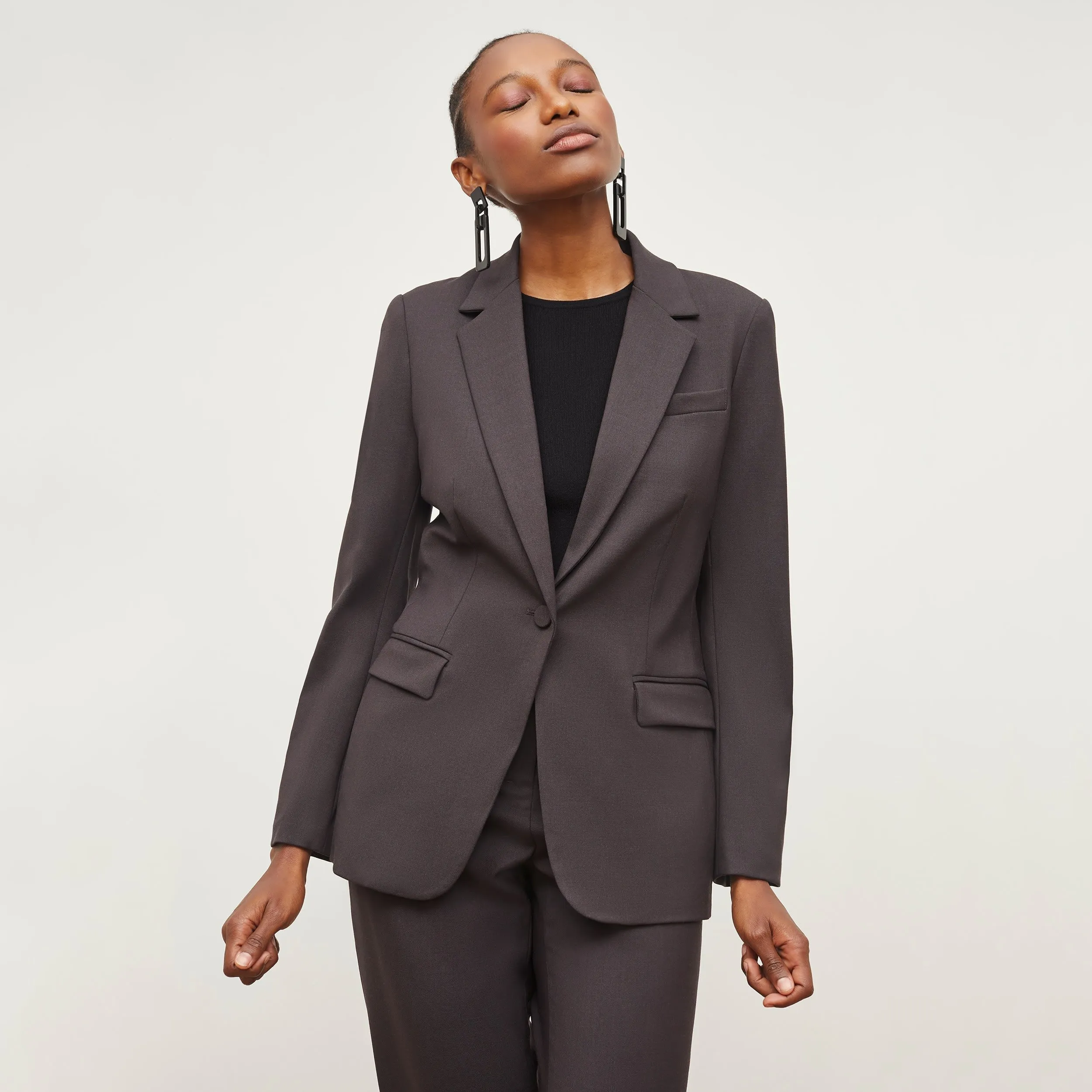 Yiyan Blazer - Wool Twill :: Haze