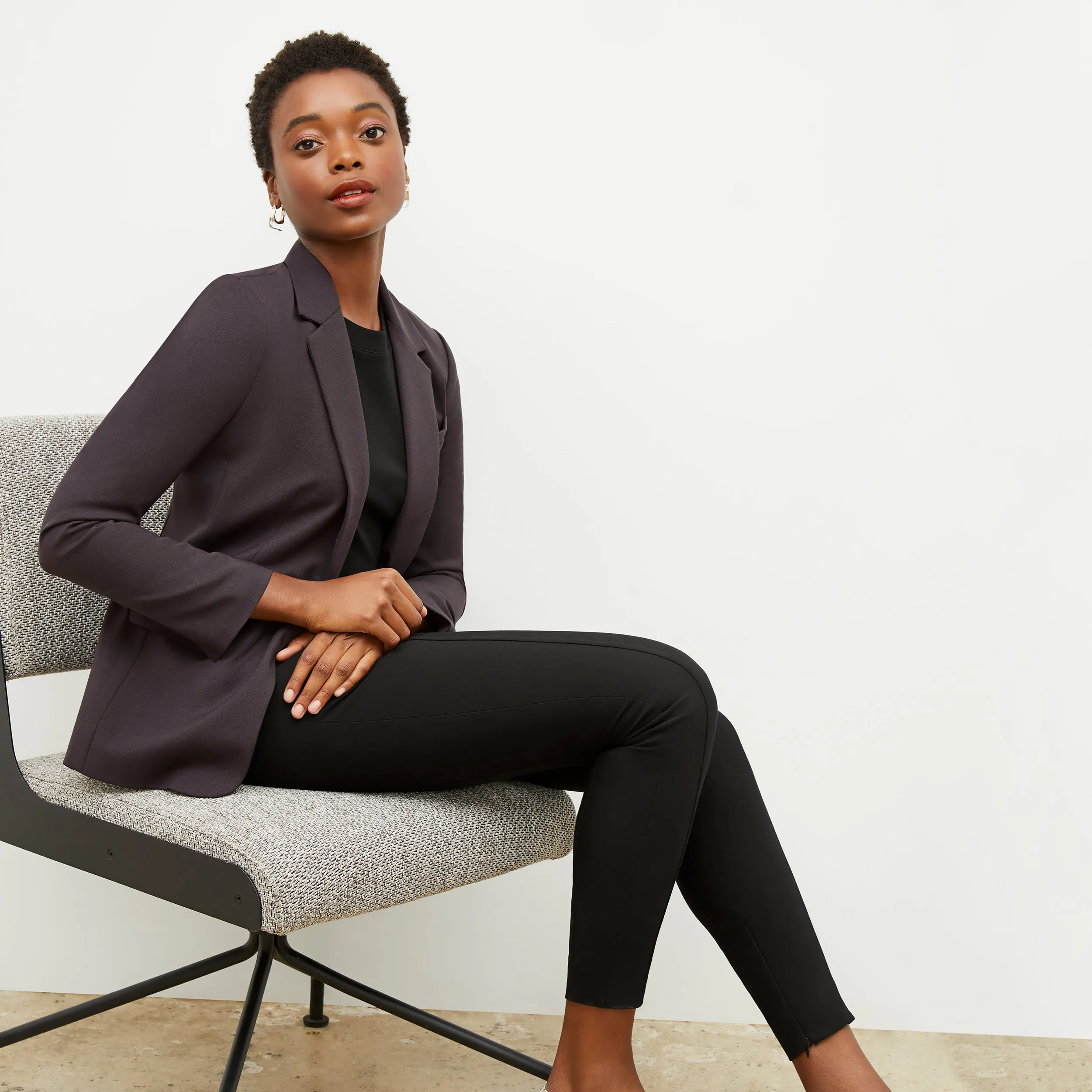 Yiyan Blazer - Wool Twill :: Haze