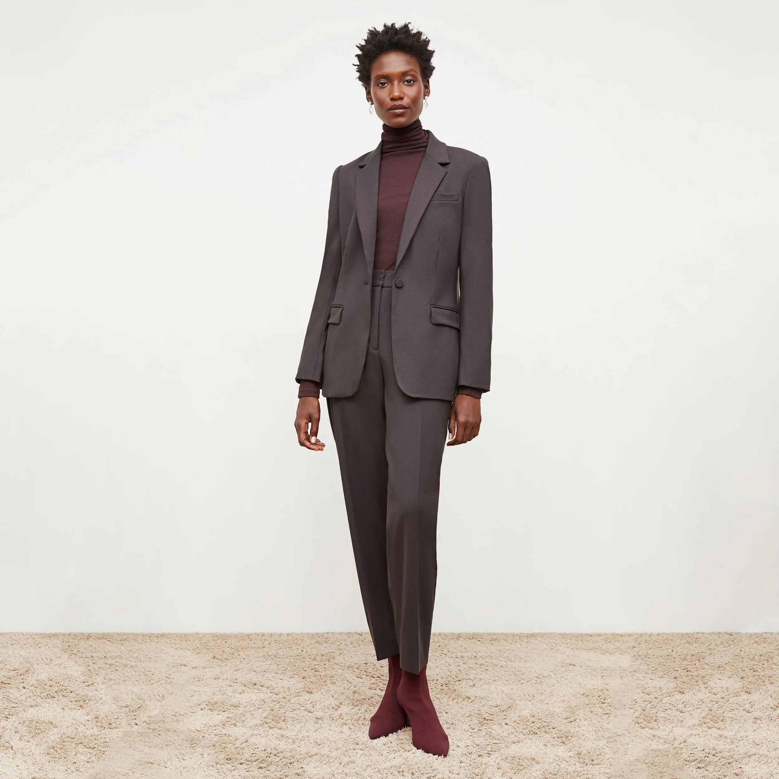 Yiyan Blazer - Wool Twill :: Haze