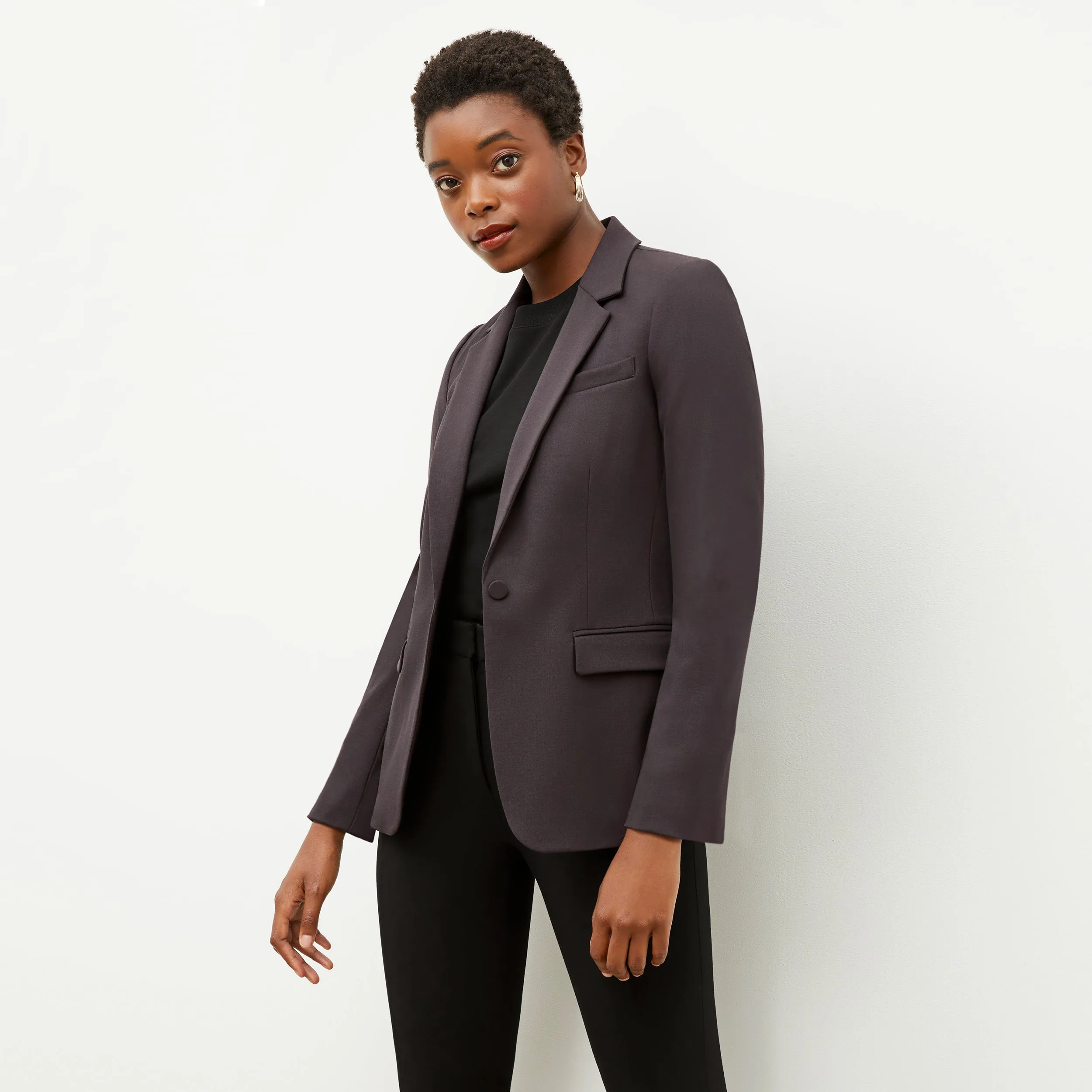 Yiyan Blazer - Wool Twill :: Haze