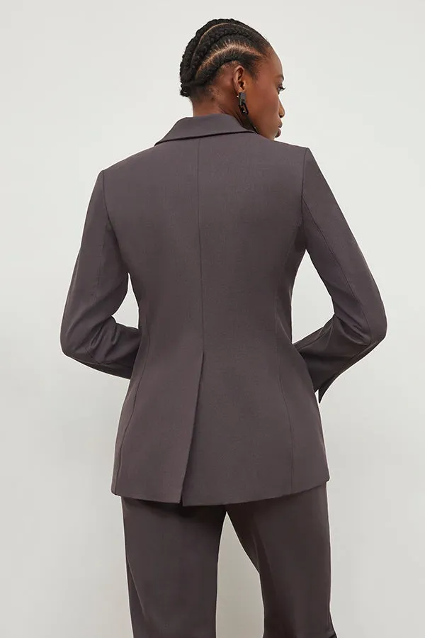 Yiyan Blazer - Wool Twill :: Haze