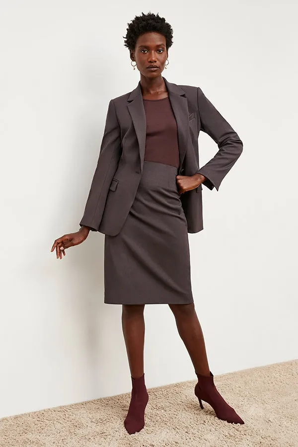 Yiyan Blazer - Wool Twill :: Haze